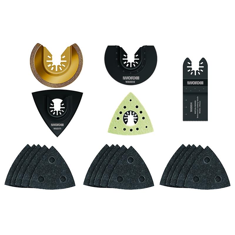 WORX WA5095 Çok Amaçlı Raspalama Makinası İçin Universal 20 Parça Aksesuar Seti fiyatı