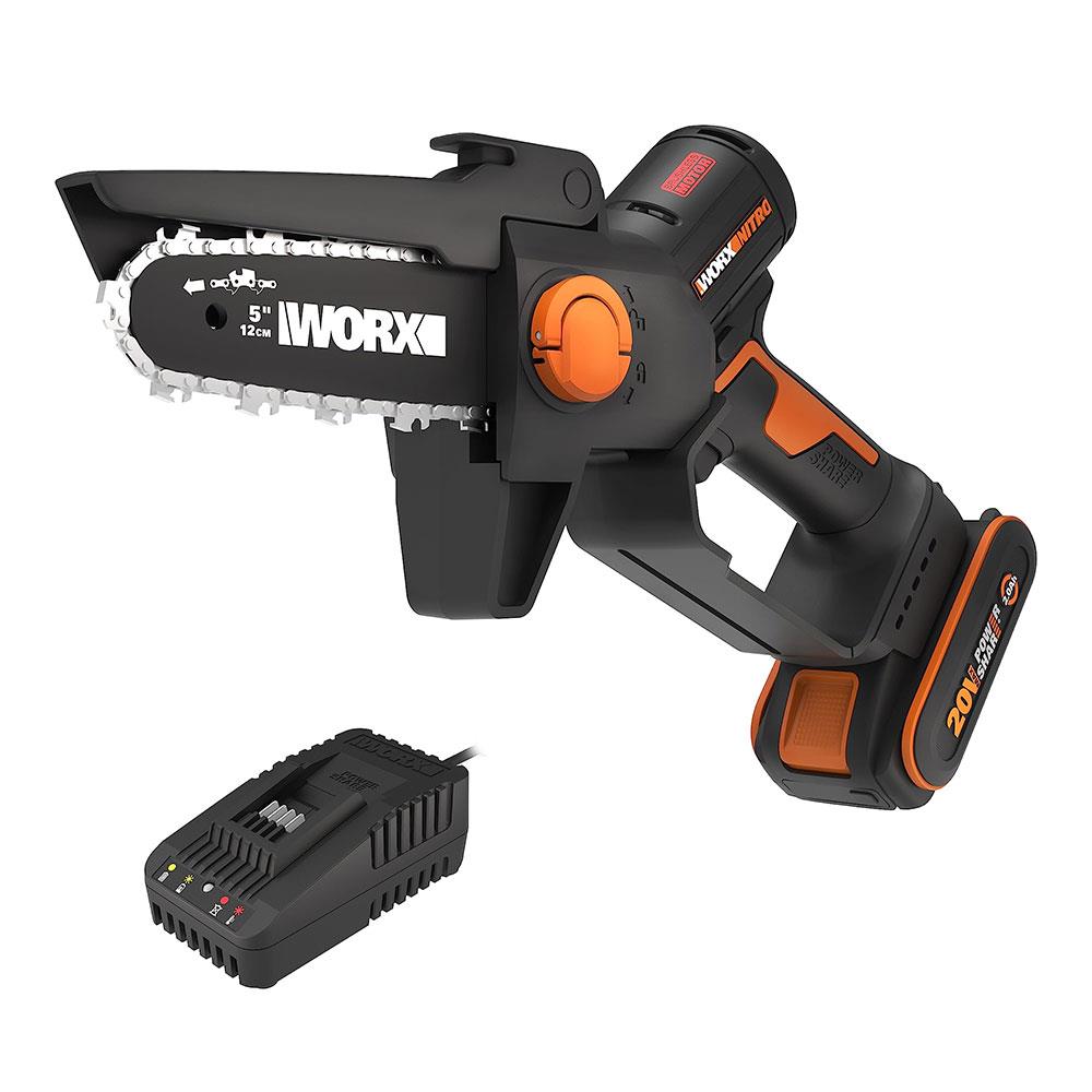 WORX WG325E 20Volt 2.0Ah Li-ion 12CM Profesyonel Şarjlı Kömürsüz Zincirli Testere fiyatı