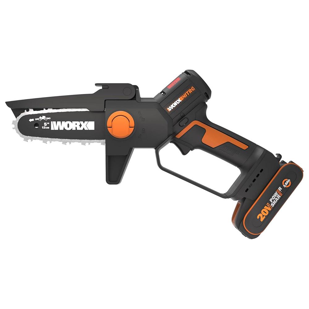 WORX WG325E 20Volt 2.0Ah Li-ion 12CM Profesyonel Şarjlı Kömürsüz Zincirli Testere nasıl kullanılır