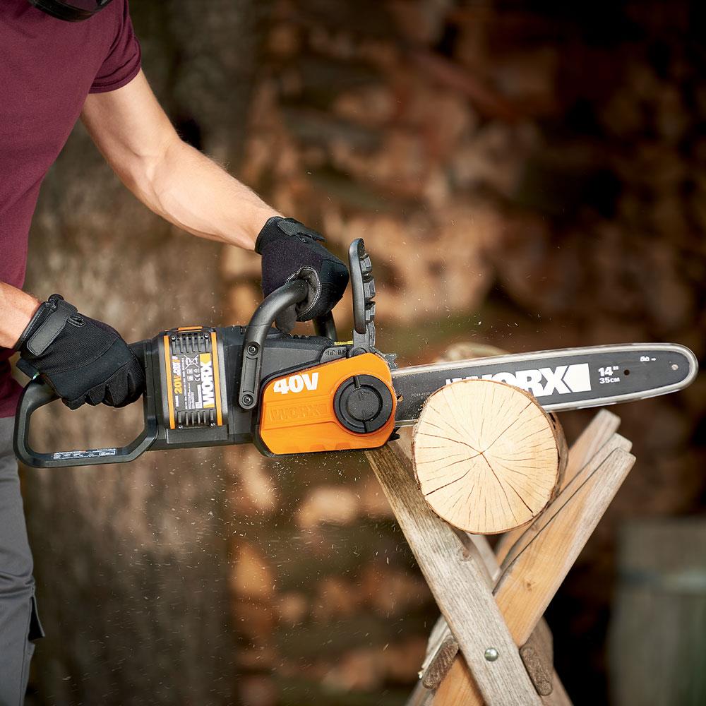 WORX WG384E 40Volt 2.0Ah Li-ion 35CM Profesyonel Şarjlı Kömürsüz Zincirli Testere ne işe yarar