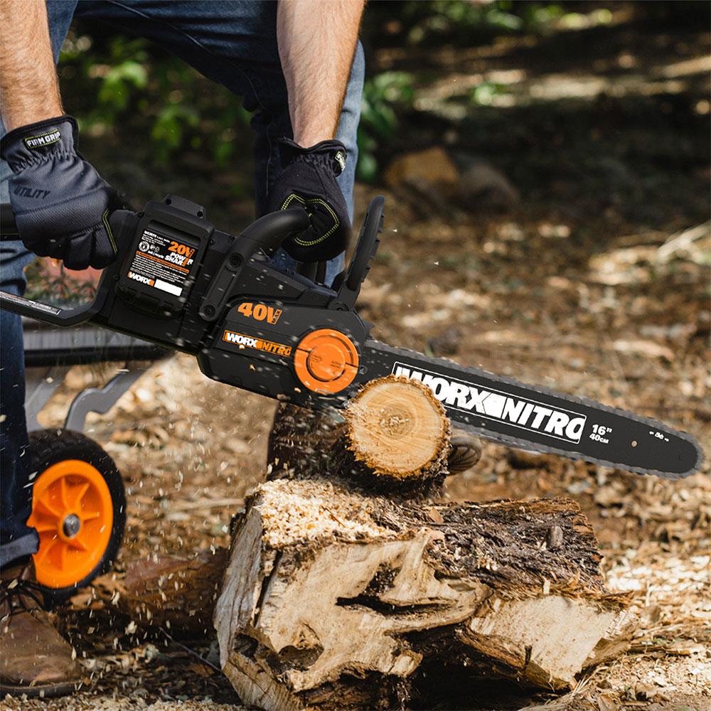 WORX WG385E 40Volt 4.0Ah Li-ion 40CM Profesyonel Şarjlı Kömürsüz Zincirli Testere ne işe yarar