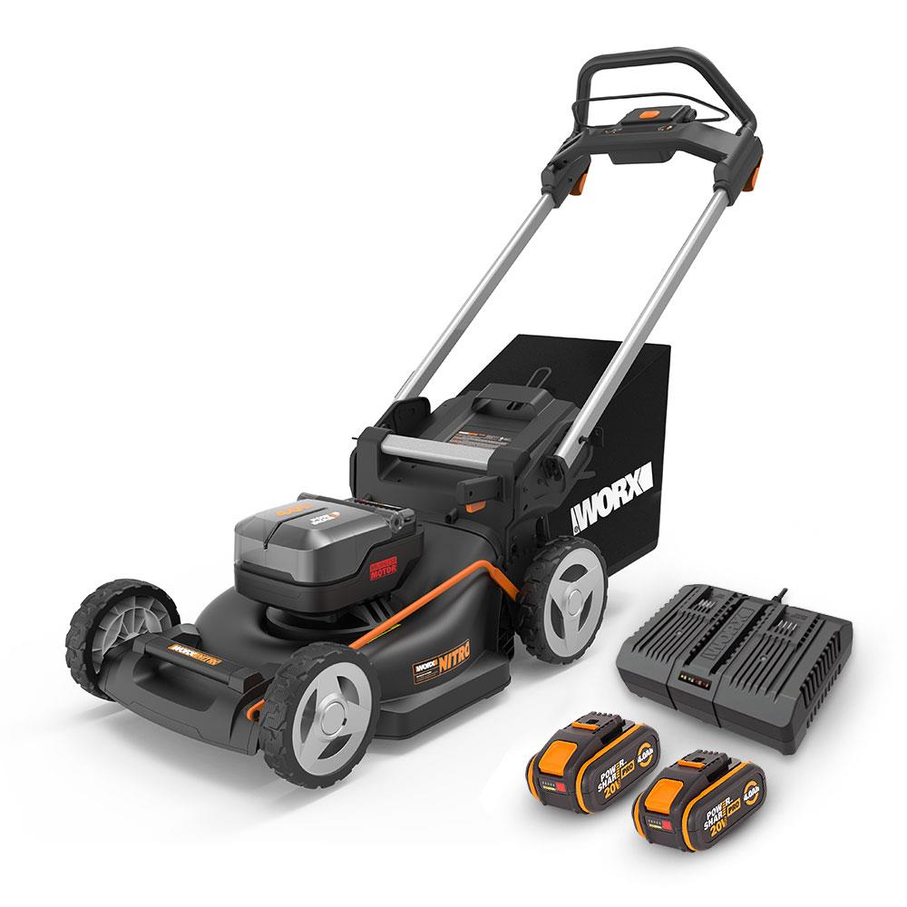 WORX WG748E 40Volt 4.0Ah. Li-ion 46CM Profesyonel Kömürsüz Şarjlı Çim Biçme fiyatı
