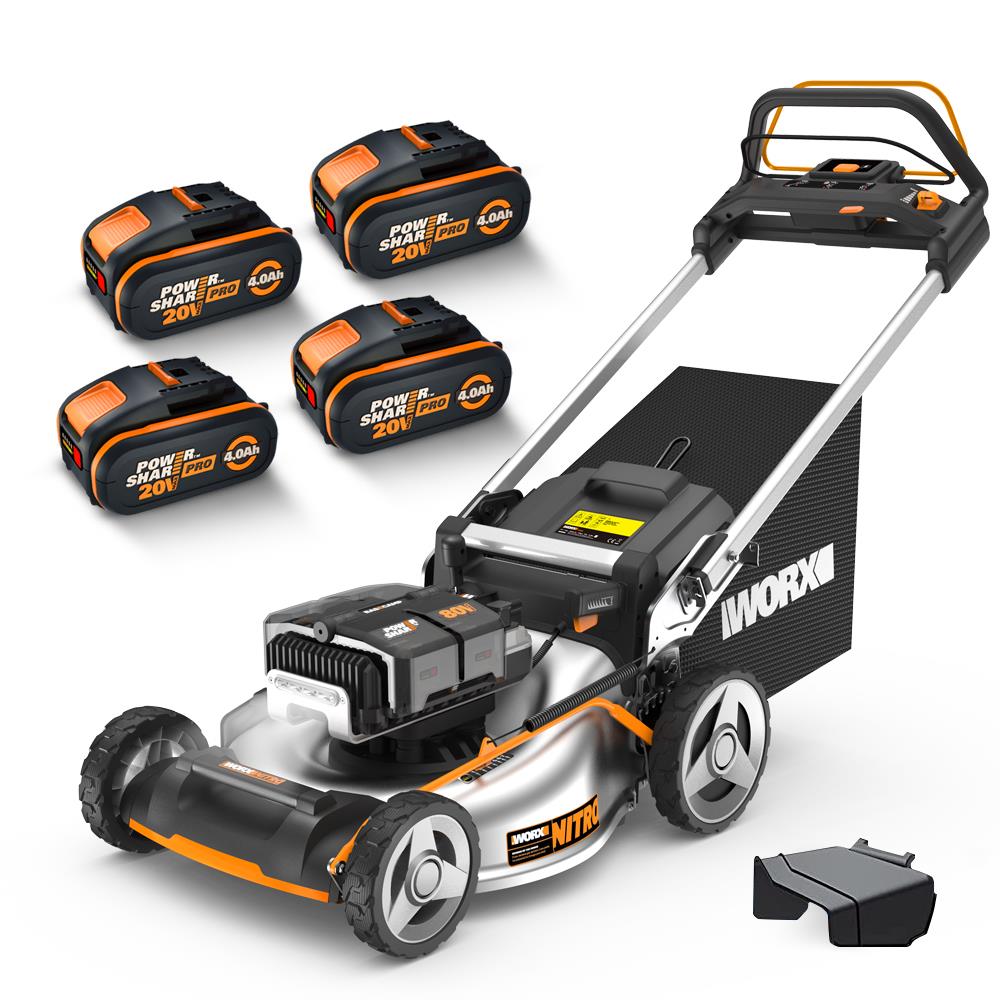 WORX WG761E 80Volt 4.0Ah. Li-ion 51cm Profesyonel Kömürsüz Şarjlı Çim Biçme nasıl kullanılır