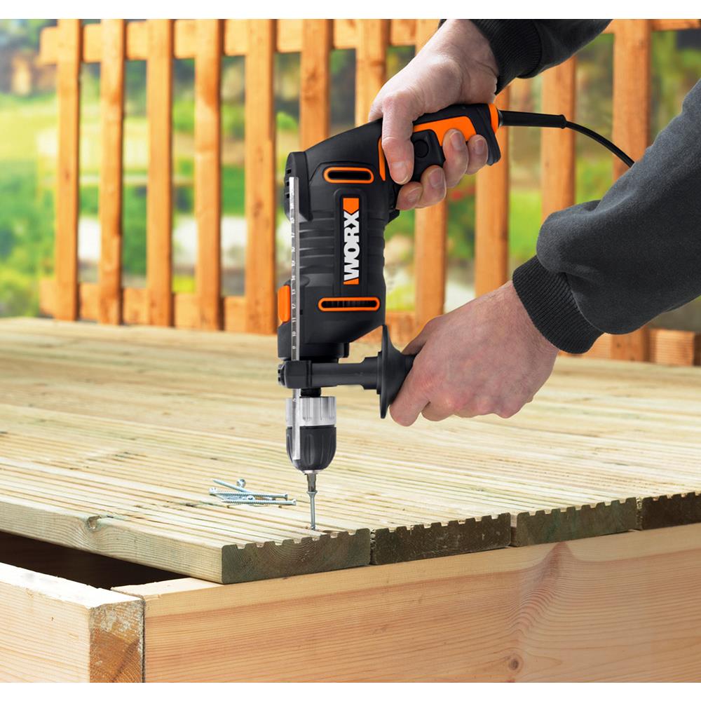 WORX WX317.2 600Watt 13mm Profesyonel Darbeli Matkap ne işe yarar