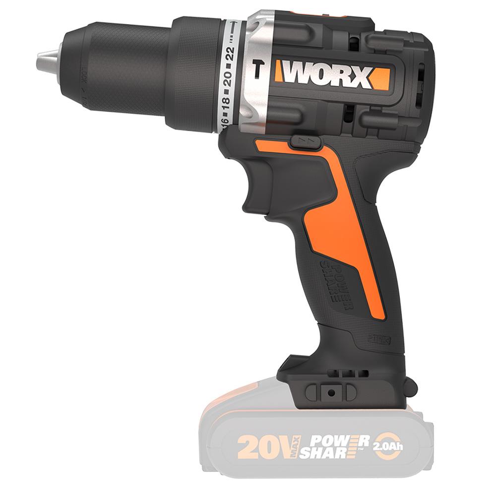 WORX WX352.9 20Volt Kömürsüz Profesyonel Şarjlı Darbeli Matkap (Akü Dahil Değildir) nasıl kullanılır