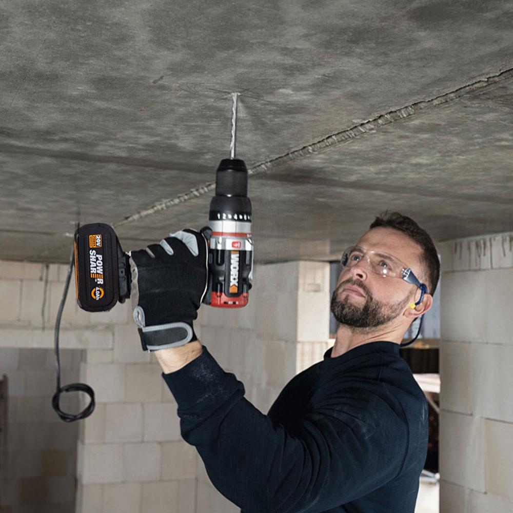 WORX WX354.4 20Volt/4.0Ah Li-ion Çift Akülü Kömürsüz Profesyonel Şarjlı Darbeli Matkap ne işe yarar