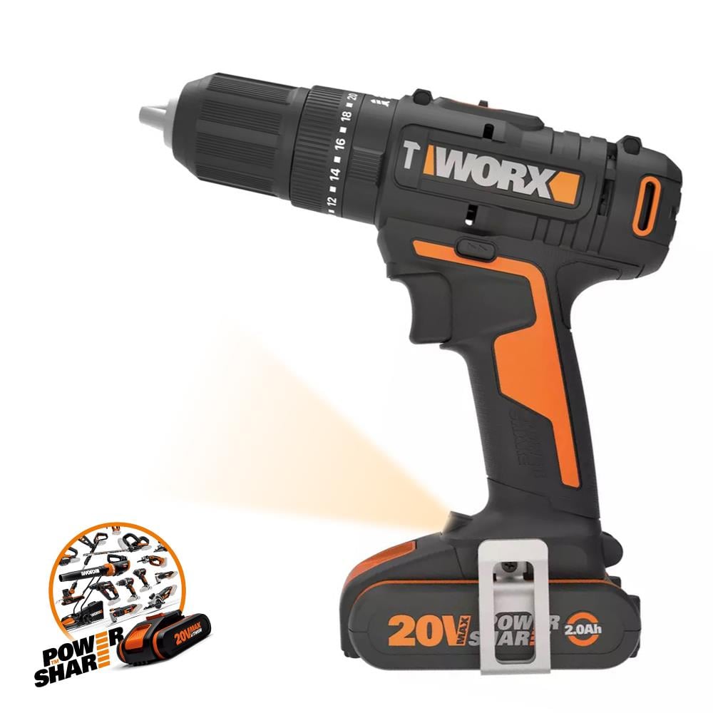 WORX WX370 20Volt/2Ah. Li-ion Çift Akülü Profesyonel Şarjlı Darbeli Matkap + 30 Parça Aksesuar Seti nasıl kullanılır