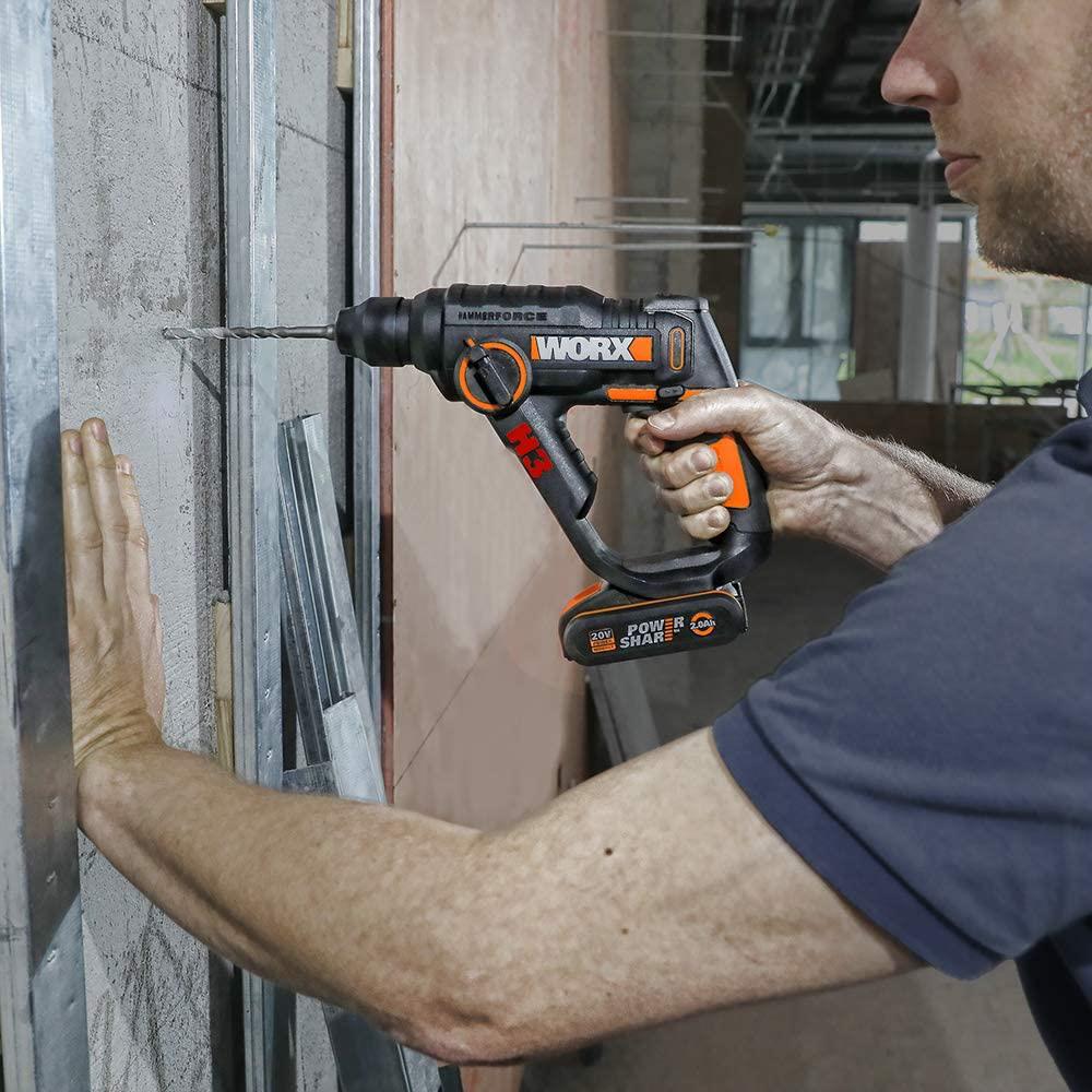 WORX WX390.1 20Volt 2.0Ah. Li-ion 1.2J Profesyonel SDS-Plus Pnömatik Çift Akülü Şarjlı Matkap + 8 Adet Uç + Mandren nereden bulurum
