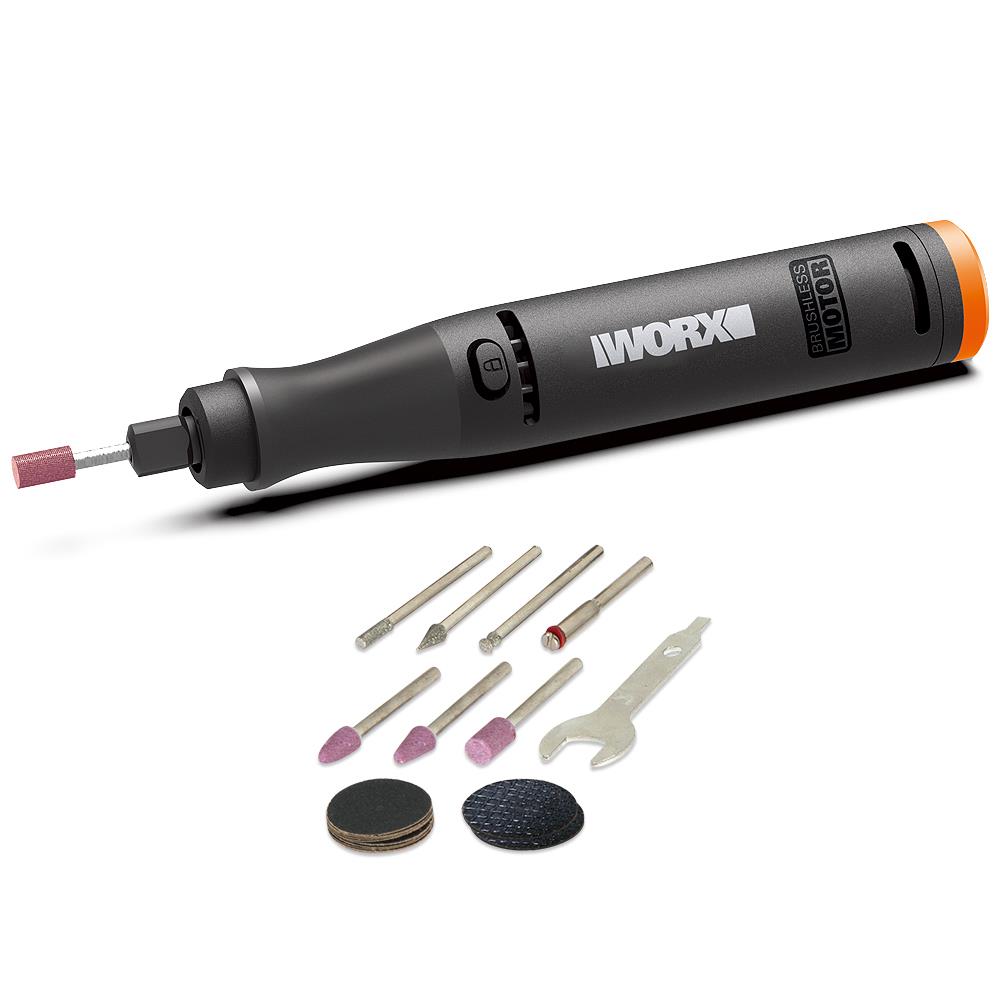 WORX WX739.9 MAKERX 20Volt Kömürsüz Profesyonel Gravür Makinesi + 19 Aksesuar (Akü Dahil Değildir) fiyatı