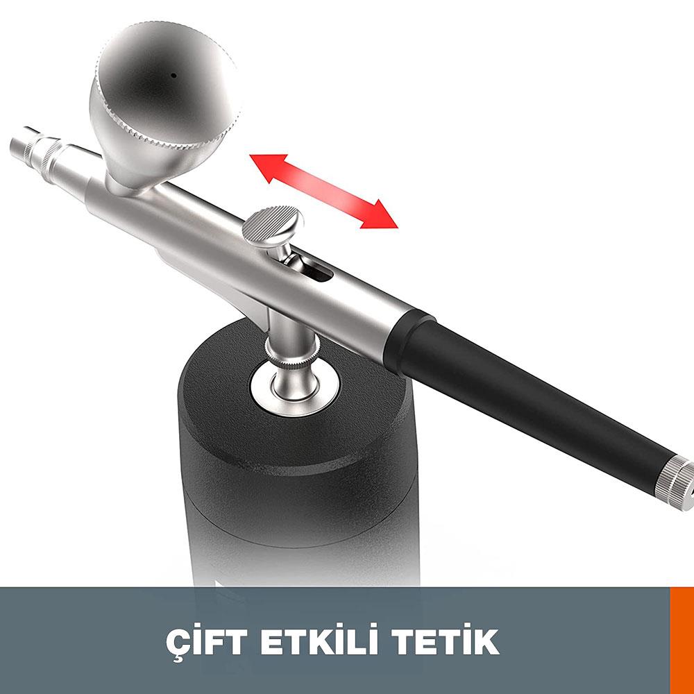 WORX WX742.9 MAKERX 20Volt Profesyonel Mini Air Brush Boya Tabancası (Akü Dahil Değildir) nasıl kullanılır