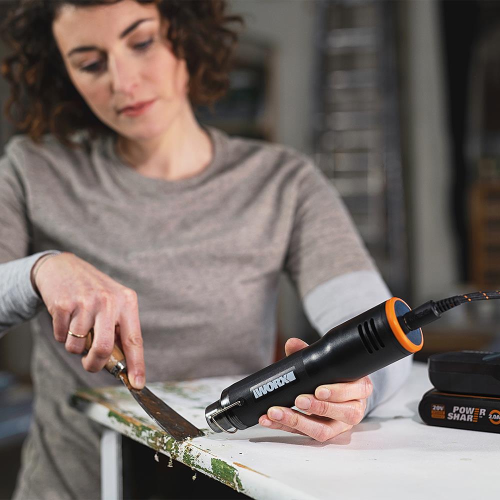 WORX WX743.9 MAKERX 20Volt Profesyonel Sıcak Hava Tabancası (Akü Dahil Değildir) ne işe yarar