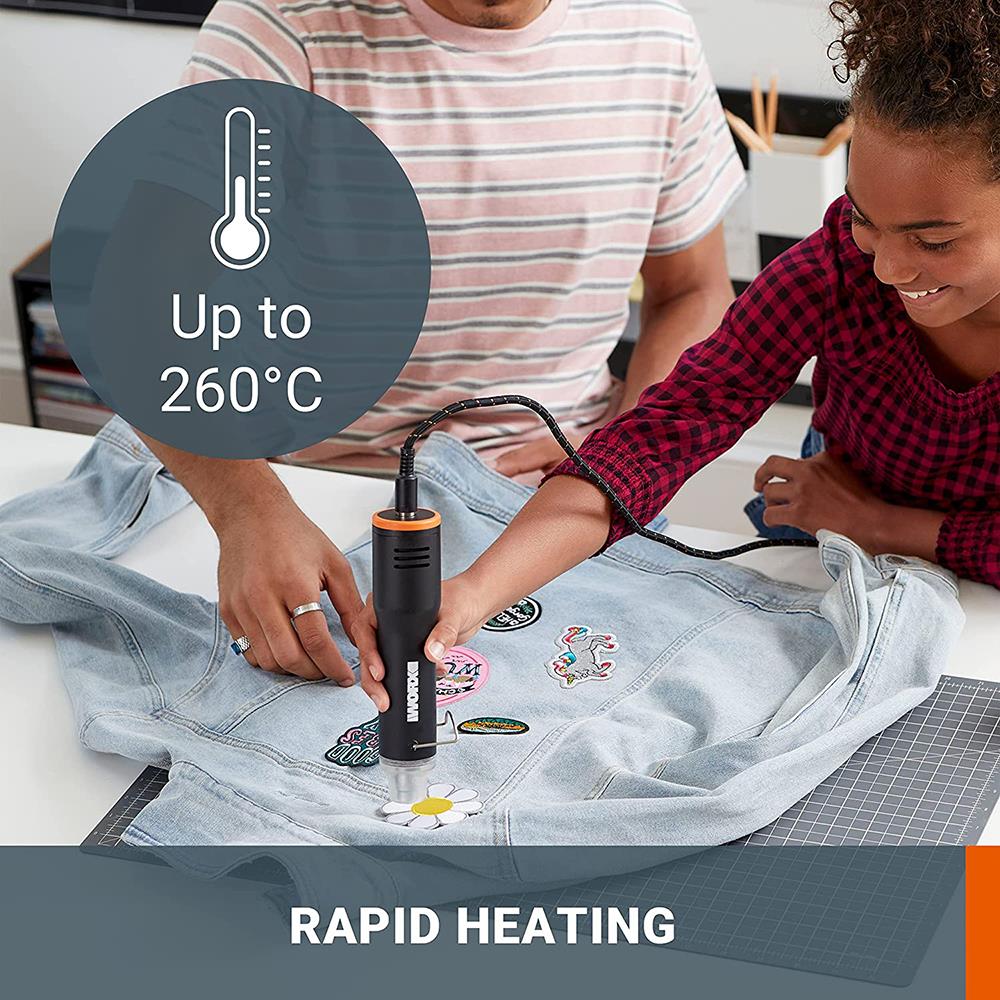 WORX WX743.9 MAKERX 20Volt Profesyonel Sıcak Hava Tabancası (Akü Dahil Değildir) ne işe yarar