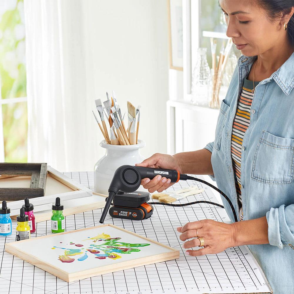 WORX WX747.9 MAKERX 20Volt Kömürsüz Profesyonel Mini Üfleyici (Akü Dahil Değildir) nasıl kullanılır