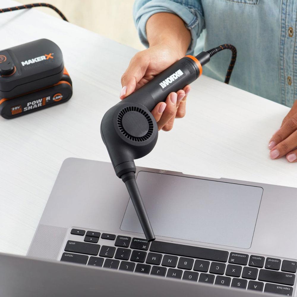 WORX WX747.9 MAKERX 20Volt Kömürsüz Profesyonel Mini Üfleyici (Akü Dahil Değildir) ne işe yarar