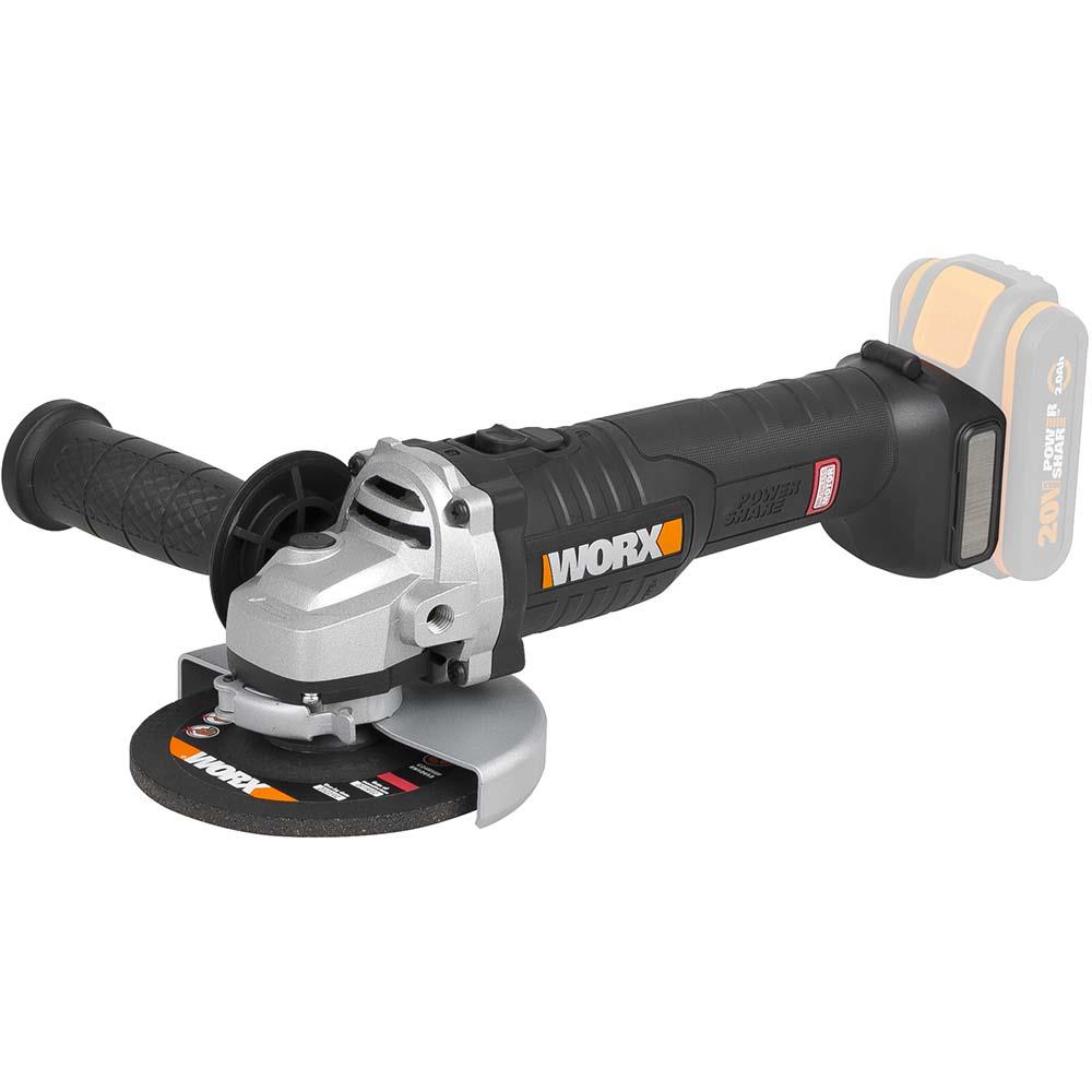 WORX WX812.9 20Volt 125mm Kömürsüz Profesyonel Avuç Taşlama (Akü Dahil Değildir) fiyatı