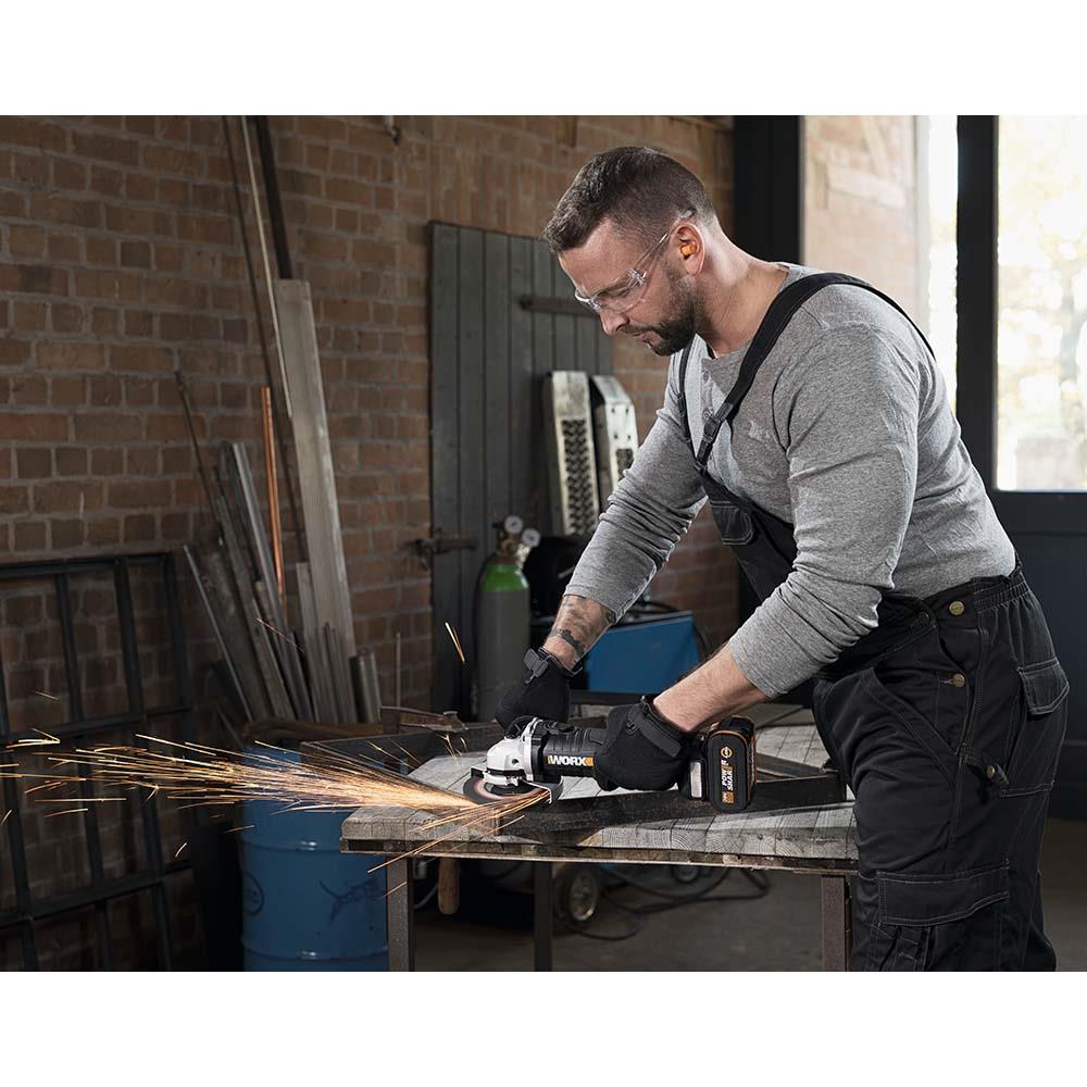 WORX WX812.9 20Volt 125mm Kömürsüz Profesyonel Avuç Taşlama (Akü Dahil Değildir) ne işe yarar