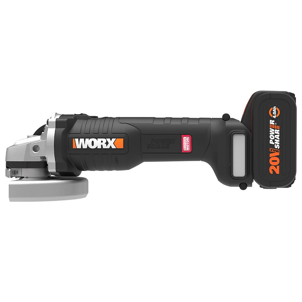 WORX WX813 20Volt 4.0Ah. Li-ion Tek Akülü 115mm Kömürsüz Profesyonel Şarjlı Avuç Taşlama nasıl kullanılır