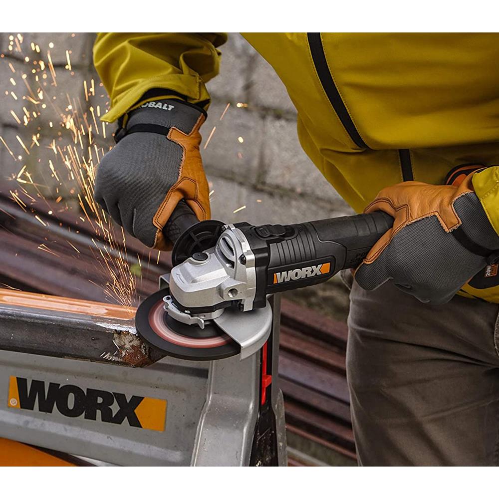 WORX WX813 20Volt 4.0Ah. Li-ion Tek Akülü 115mm Kömürsüz Profesyonel Şarjlı Avuç Taşlama ne işe yarar