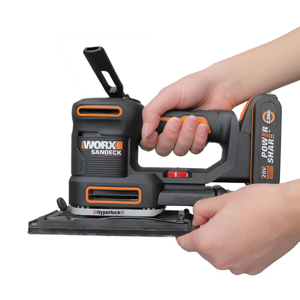 WORX WX820 20Volt 2.0Ah. Li-ion Profesyonel Devir Ayarlı Çok Amaçlı Şarjlı Zımpara nasıl kullanılır