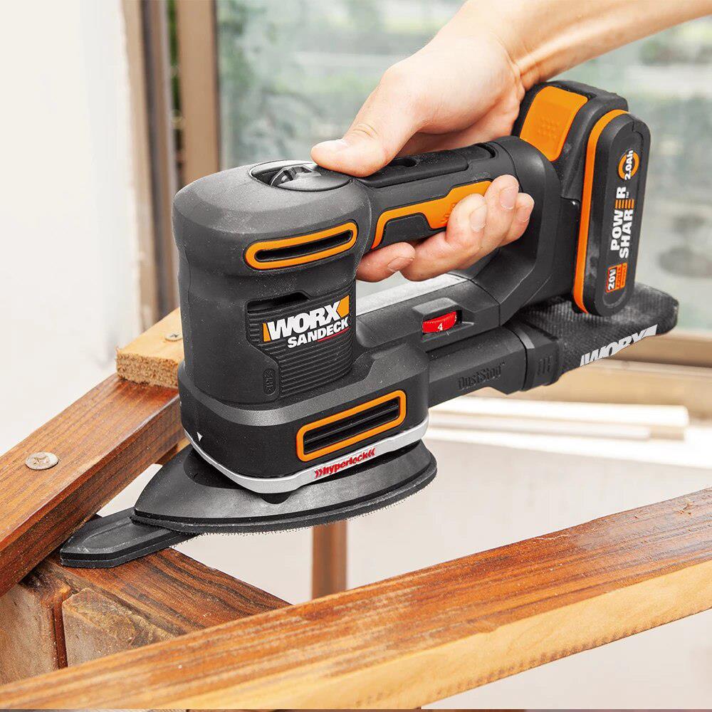 WORX WX820 20Volt 2.0Ah. Li-ion Profesyonel Devir Ayarlı Çok Amaçlı Şarjlı Zımpara ne işe yarar