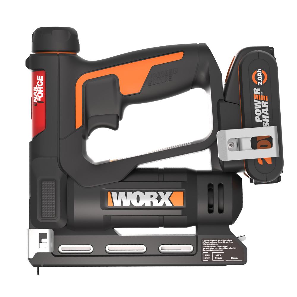 WORX WX843 20Volt/2.0Ah. Li-ion Şarjlı Profesyonel 6-14mm Zımba ve 15mm Çivi Çakma + 3500 adet Yedek Zımba ve Çivi nasıl kullanılır