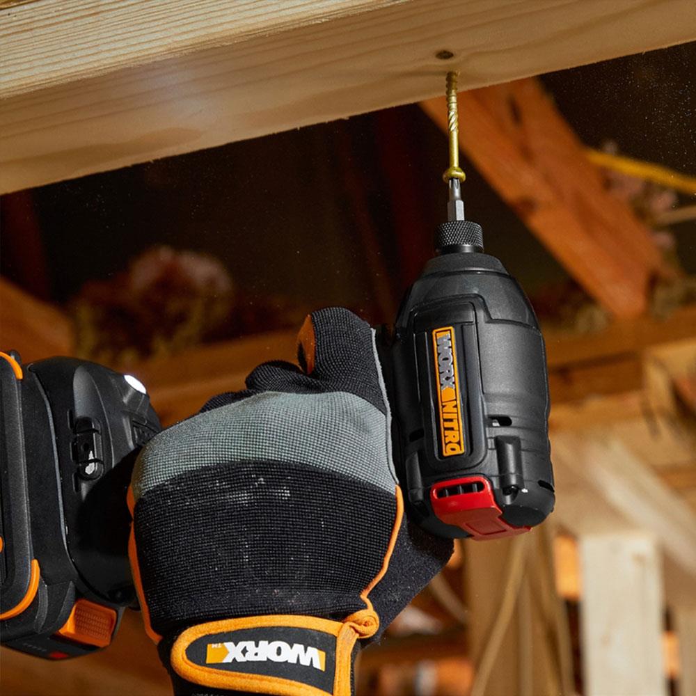 Worx WX925 20Volt/2.0Ah Li-ion Çift Akülü Kömürsüz Profesyonel Darbeli Matkap+WX265 Kömürsüz Darbeli Tornavida Kombo Set ne işe yarar