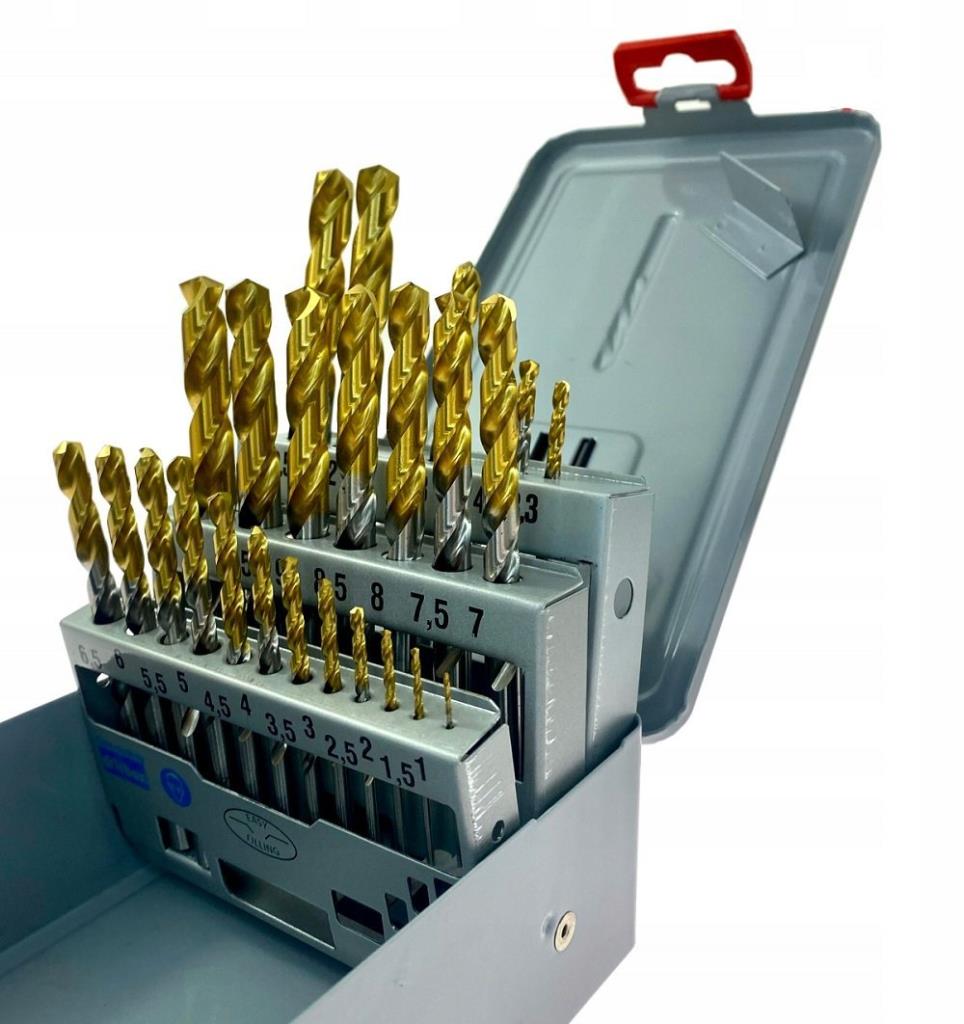 YG-1 Gold-P HSS-Co/Tin 1-10.5 mm Metal Paslanmaz Ondalıklı Matkap Ucu Seti 24 Parça fiyatı
