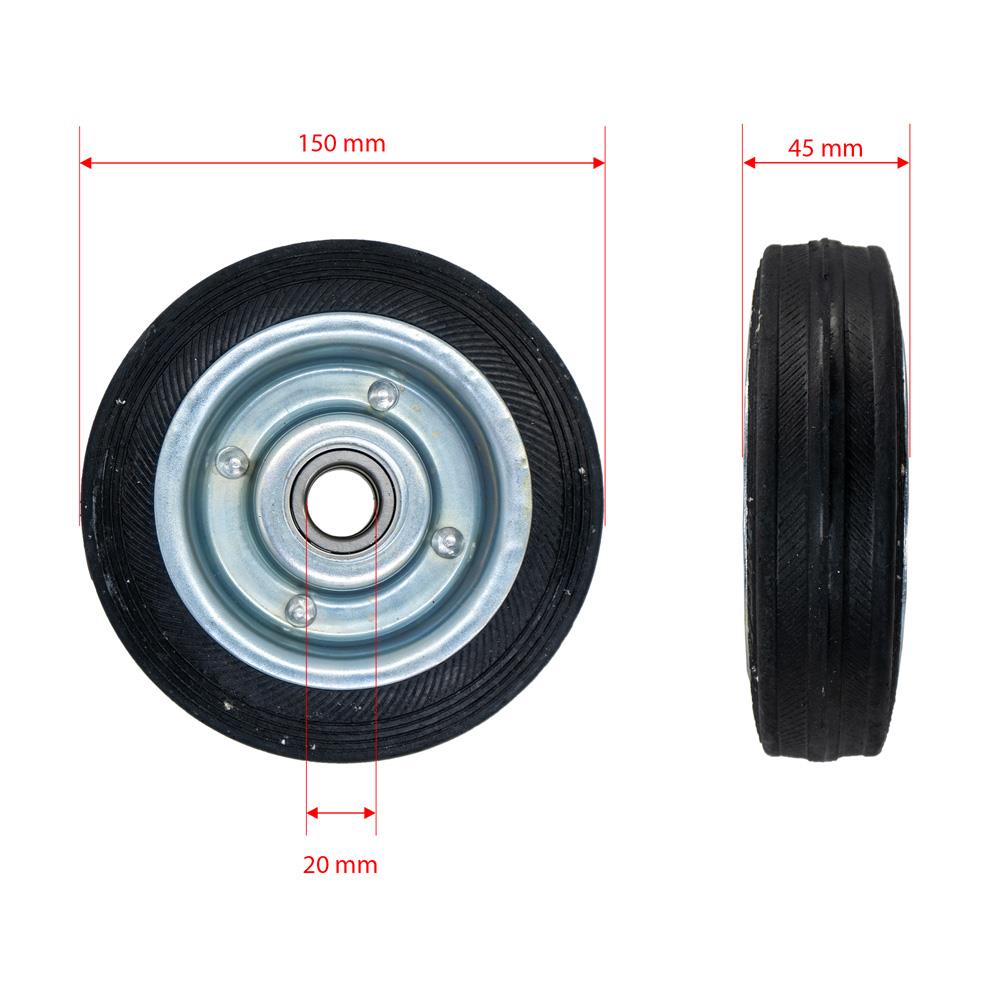 Yük Taşıma Dolgu Lastik Teker Çelik Saç Jant 150 x 45 mm ne işe yarar