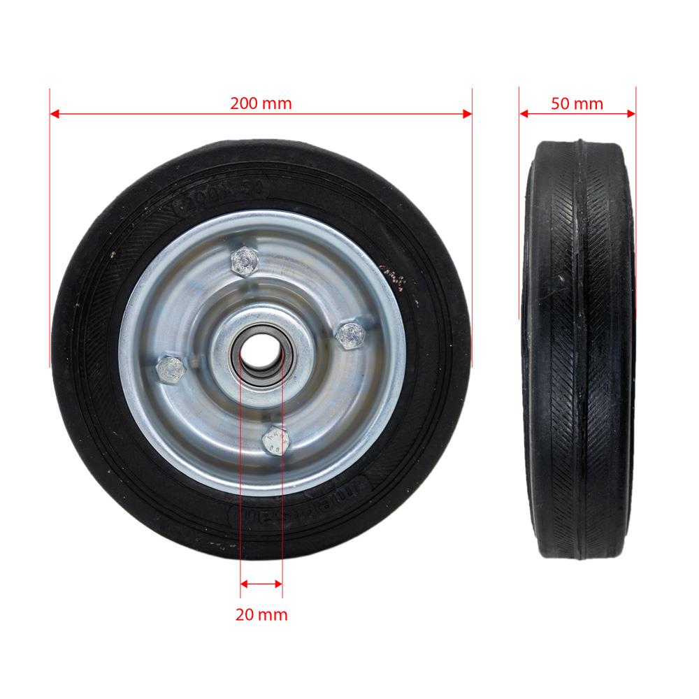 Yük Taşıma Dolgu Lastik Teker Çelik Saç Jant 200 x 50 mm ne işe yarar