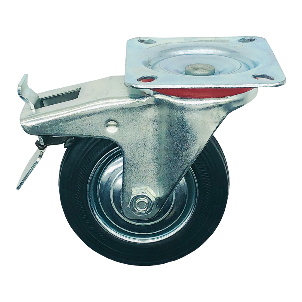 Yük Taşıma Lastik Teker Dönerli Frenli 100 x 30 mm Servis Tekeri nasıl kullanılır