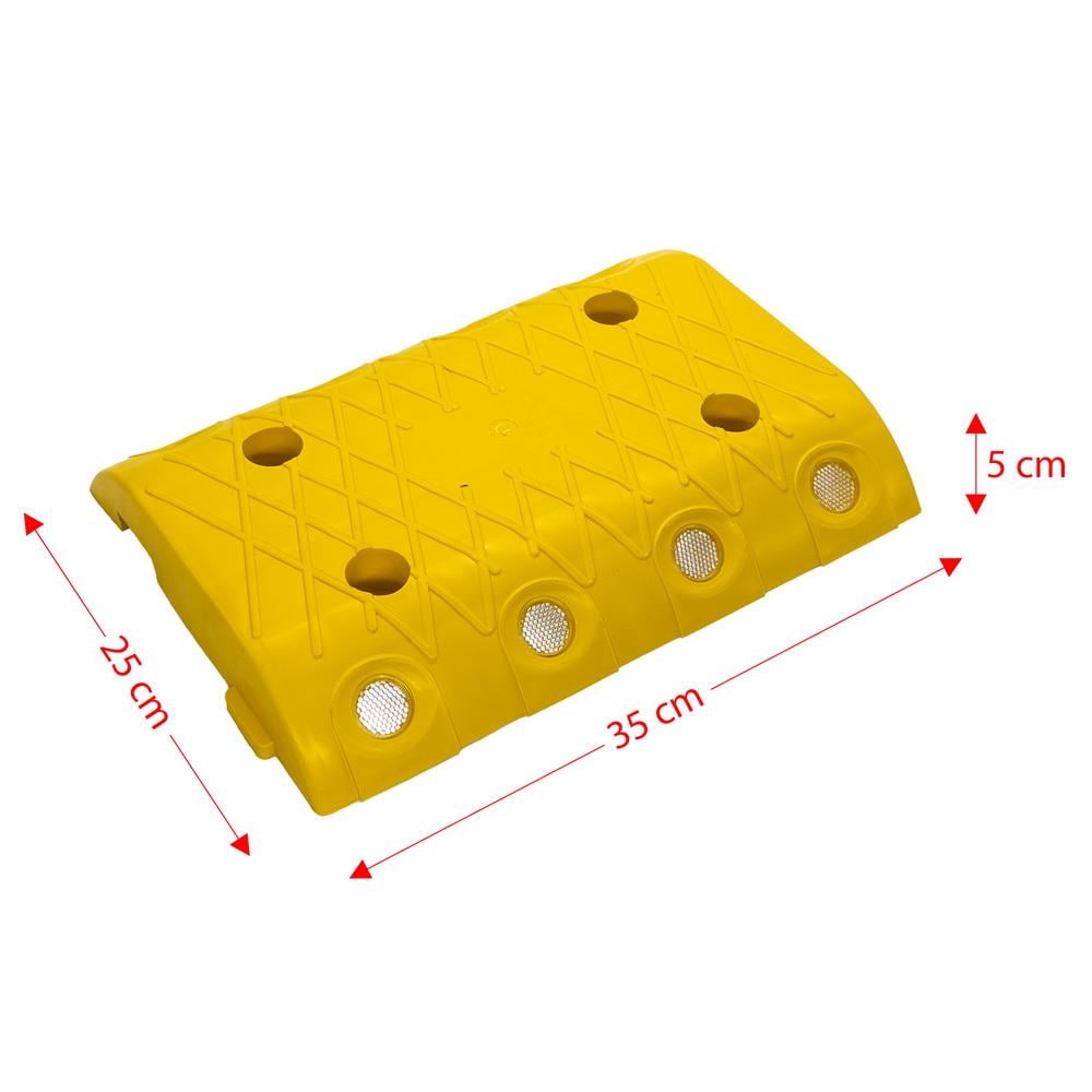 Yüksek Etkili Plastik Hız Kesici Yol Kasisi 35x25x5 cm - Sarı nasıl kullanılır