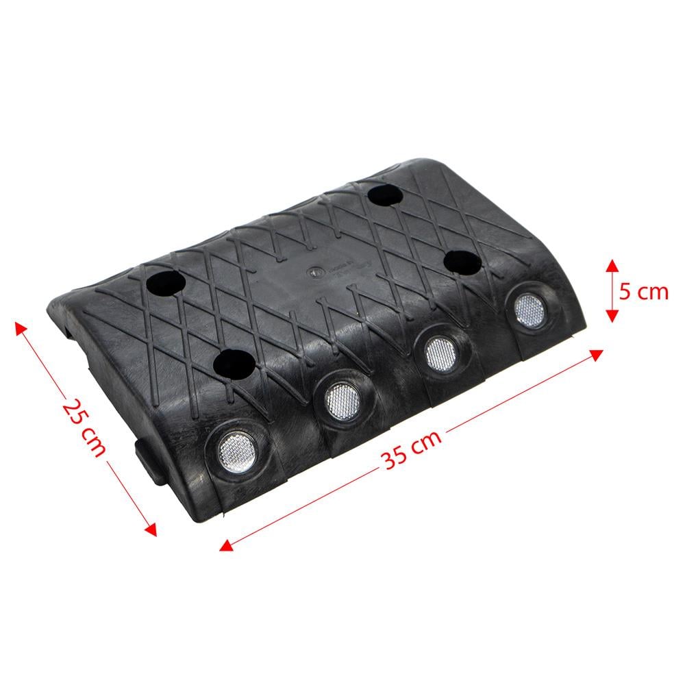 Yüksek Etkili Plastik Hız Kesici Yol Kasisi 35x25x5 cm - Siyah nasıl kullanılır
