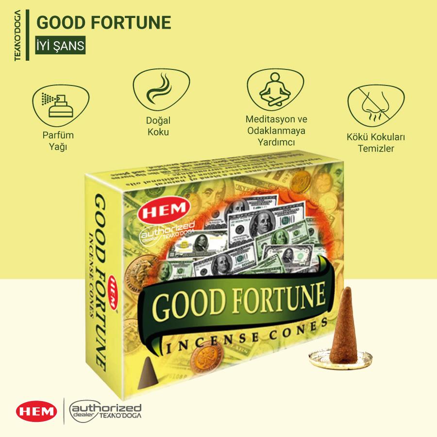 HEM Good Fortune Konik Tütsü 10 adet İyi Şans