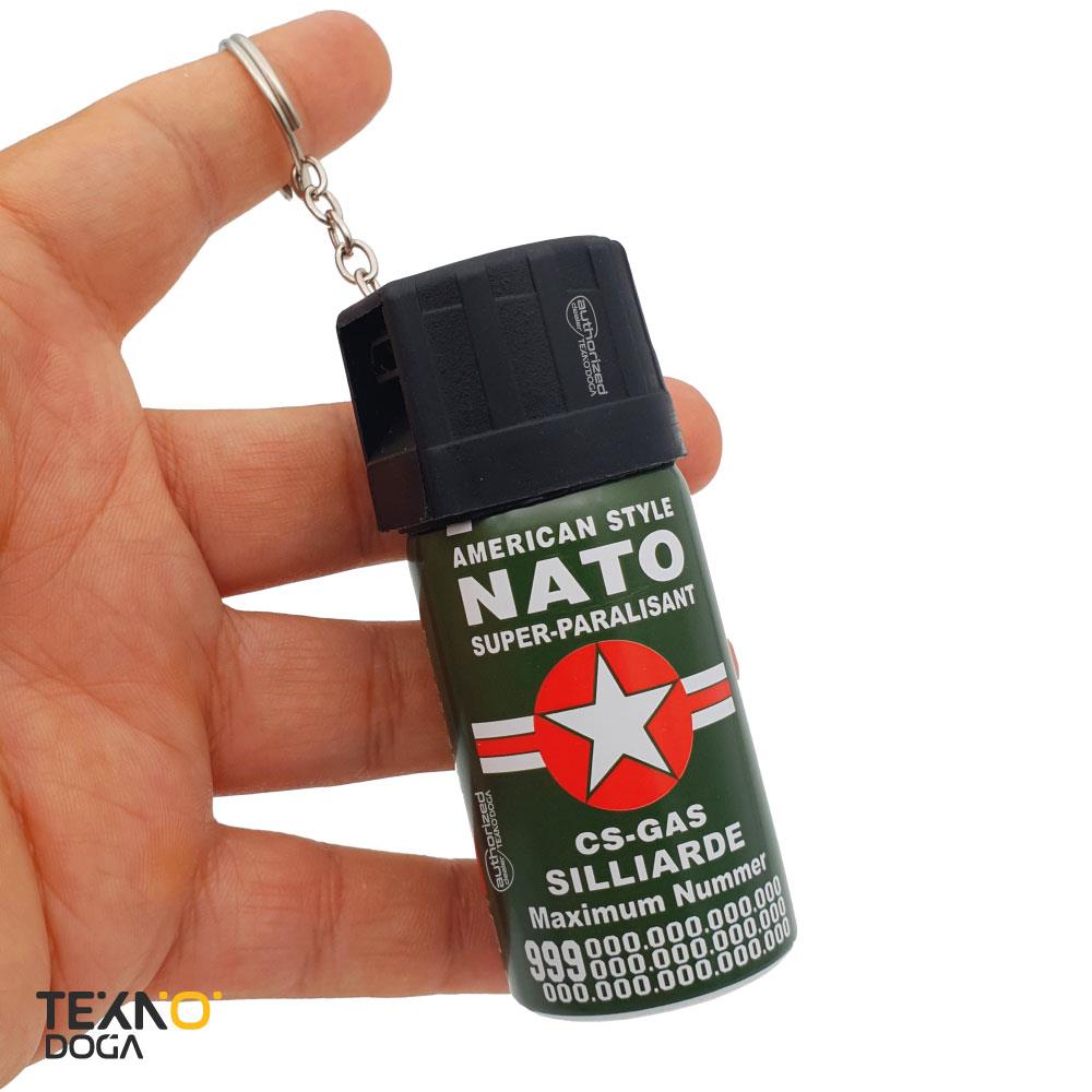 NATO Biber Gazı 40ml Anahtarlık Halkalı