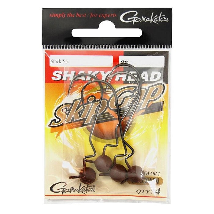 Gamakatsu Preda Gama 5.2g SkipGapShaky Jig Head Zoka Kahve 4/0