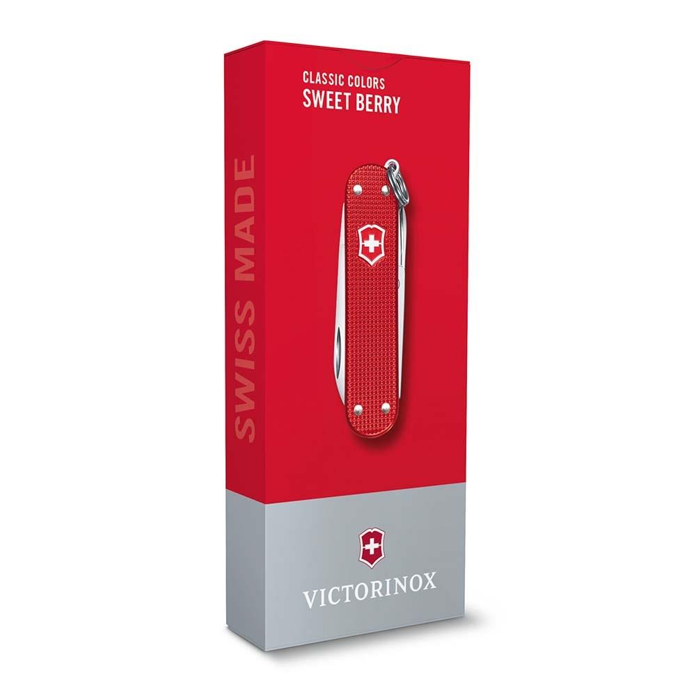 Victorinox Classic Alox 0.6221.201G Sweet Berry İsviçre Çakısı 58mm 5F, Mini İsviçre Çakısı (Kutulu)