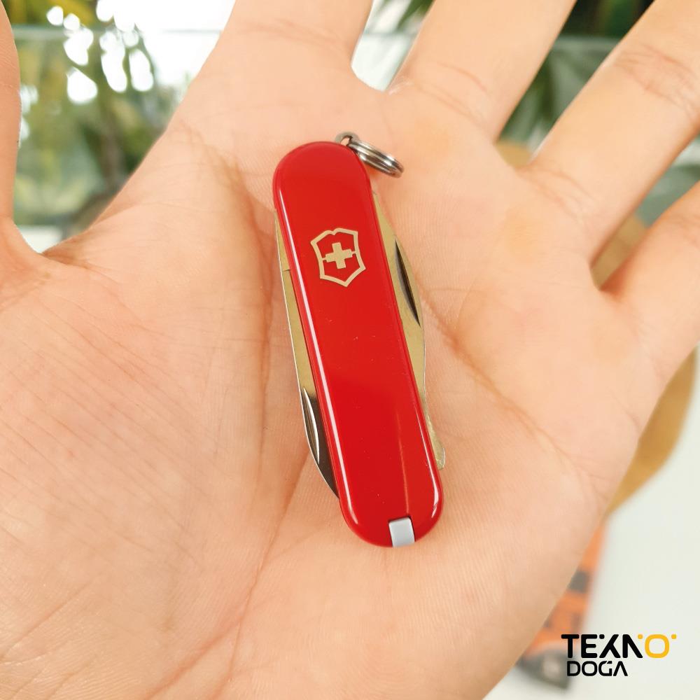 Victorinox Çakı 0.6163 Rally 9 Fonksiyonlu, Kırmızı, Mini İsviçre Çakısı