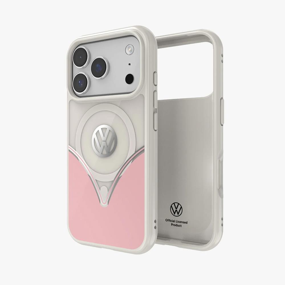 Volkswagen iPhone 17 Pro Uyumlu Kılıf - Pudra Pembe