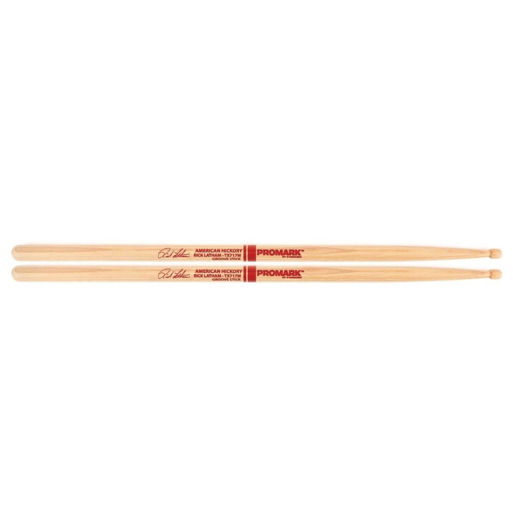 Pro-Mark Tx717w Baget 717 Rick Latham Hickory Wood Tip 5