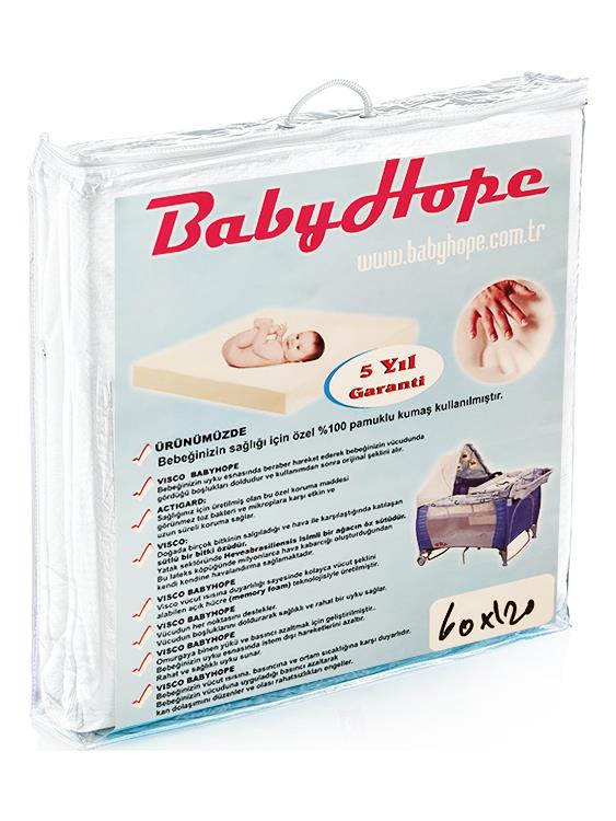 Baby Hope Beşik Yatağı Park Yatak Pamuk Bebek Yatağı 60x120