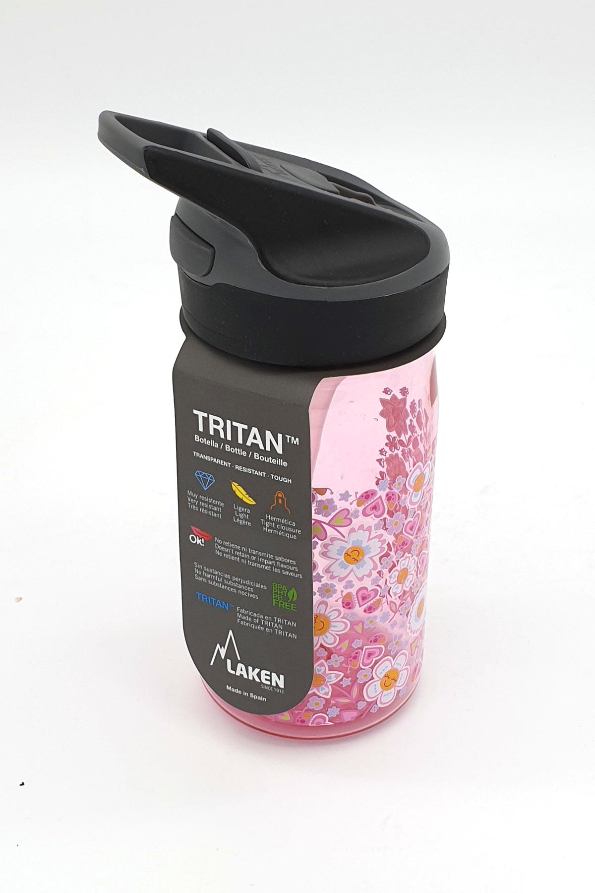 Laken Tritan Jannu Şişe 0,45L - Pink Bugs & Flowers