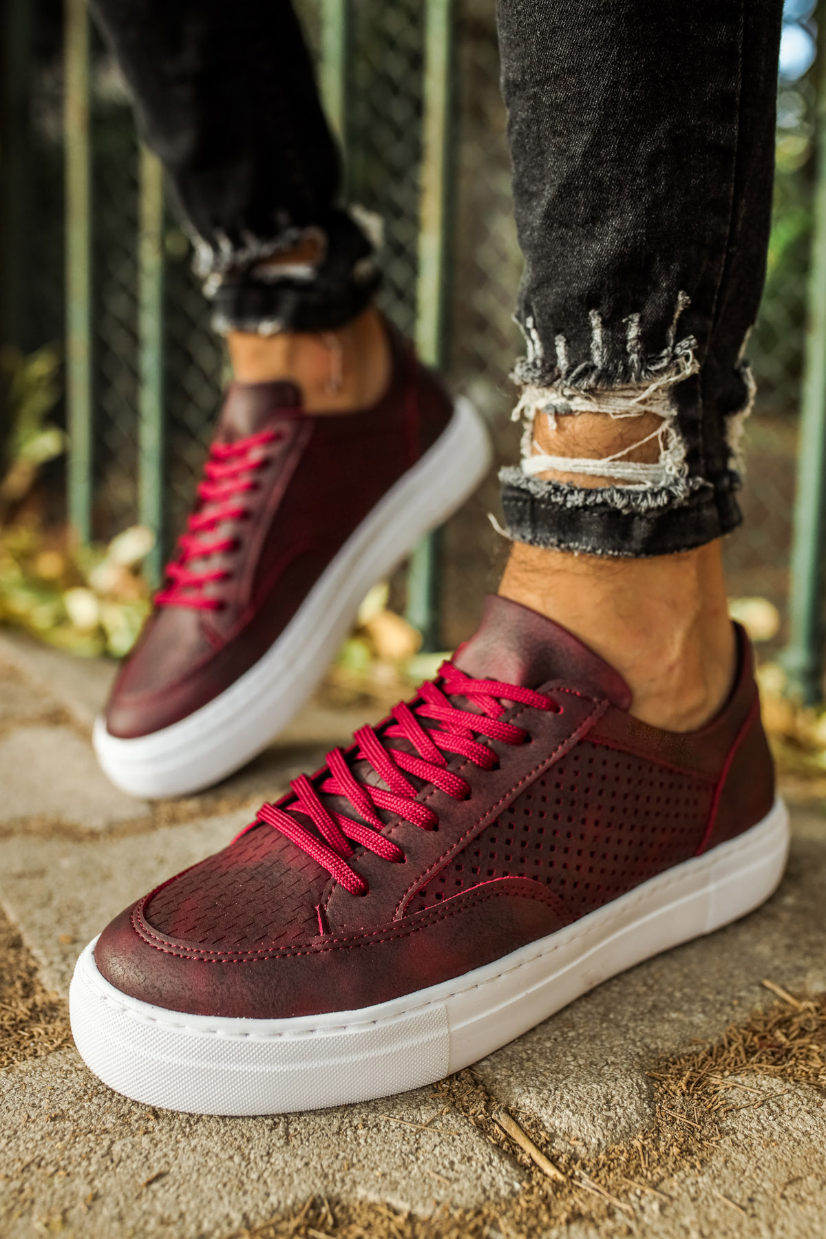 MN015 - CBT First Edition Erkek Ayakkabı BORDO - BORDO - 36 Resim 3