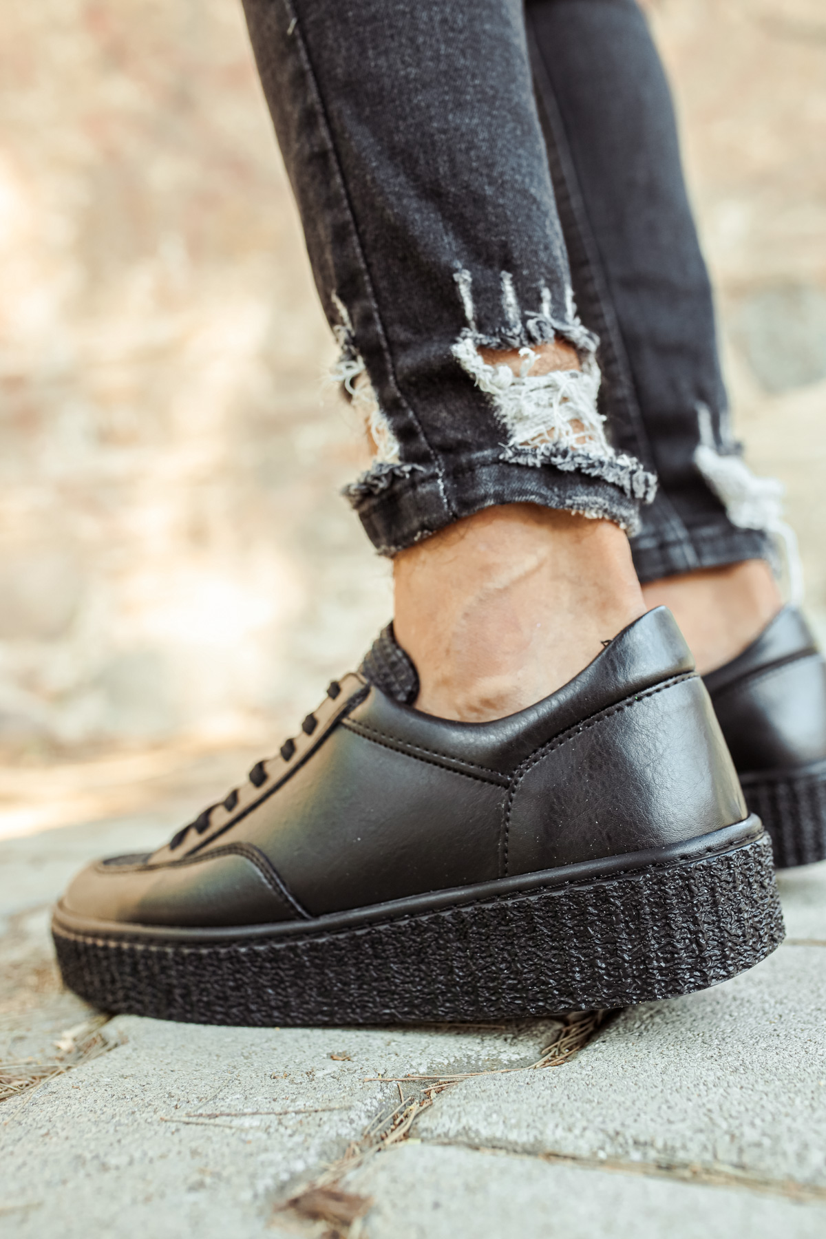 MN017 - FST Pyramid Erkek Ayakkabı SIYAH - SIYAH - 42 Resim 4