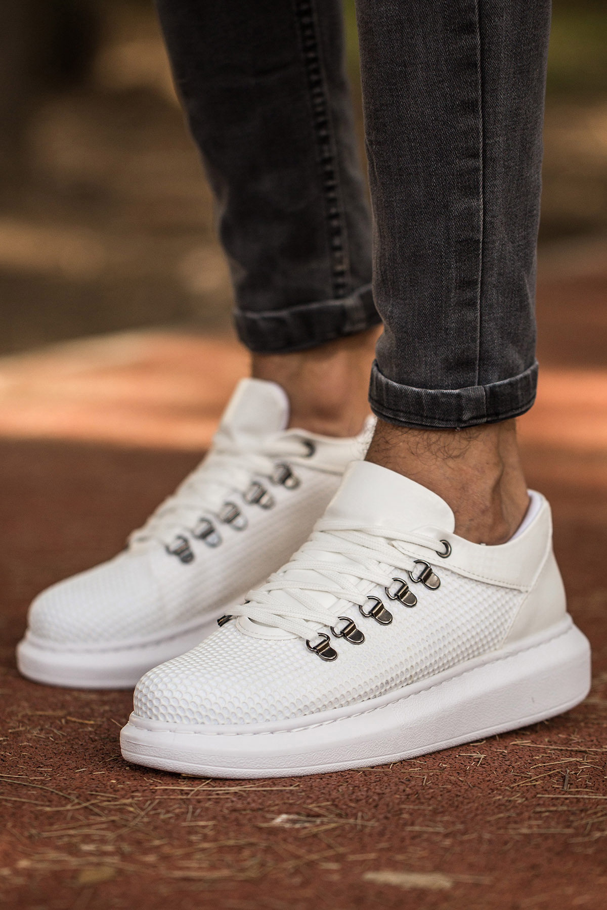 MN021 - CBT Favo Erkek Ayakkabı BEYAZ - BEYAZ - 36