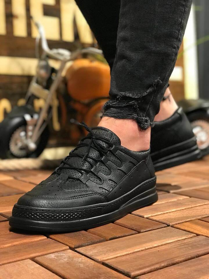 MN040 - CST C-Rey Erkek Ayakkabı SIYAH - SIYAH - 43 Resim 2