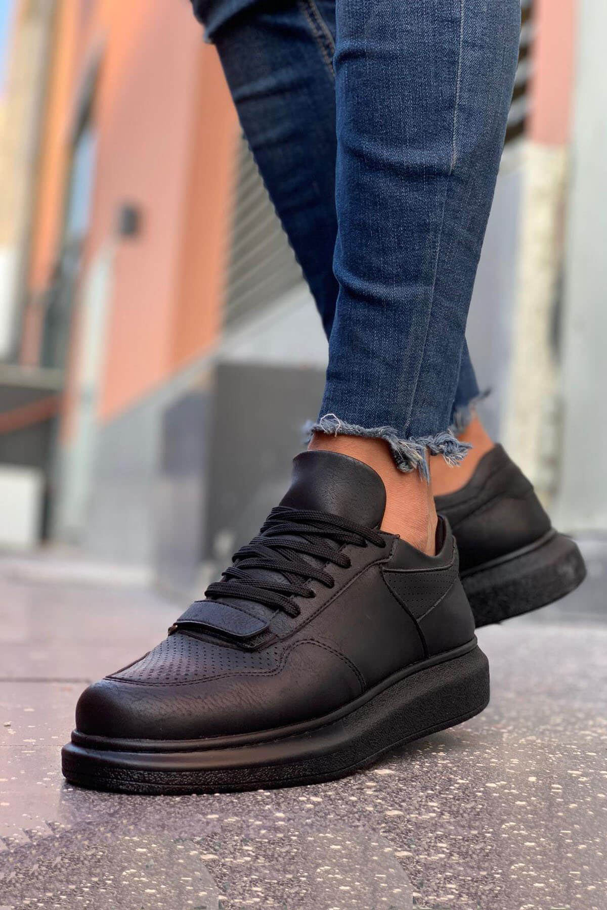 MN073 - CST Flatline Erkek Ayakkabı SIYAH - SIYAH - 39