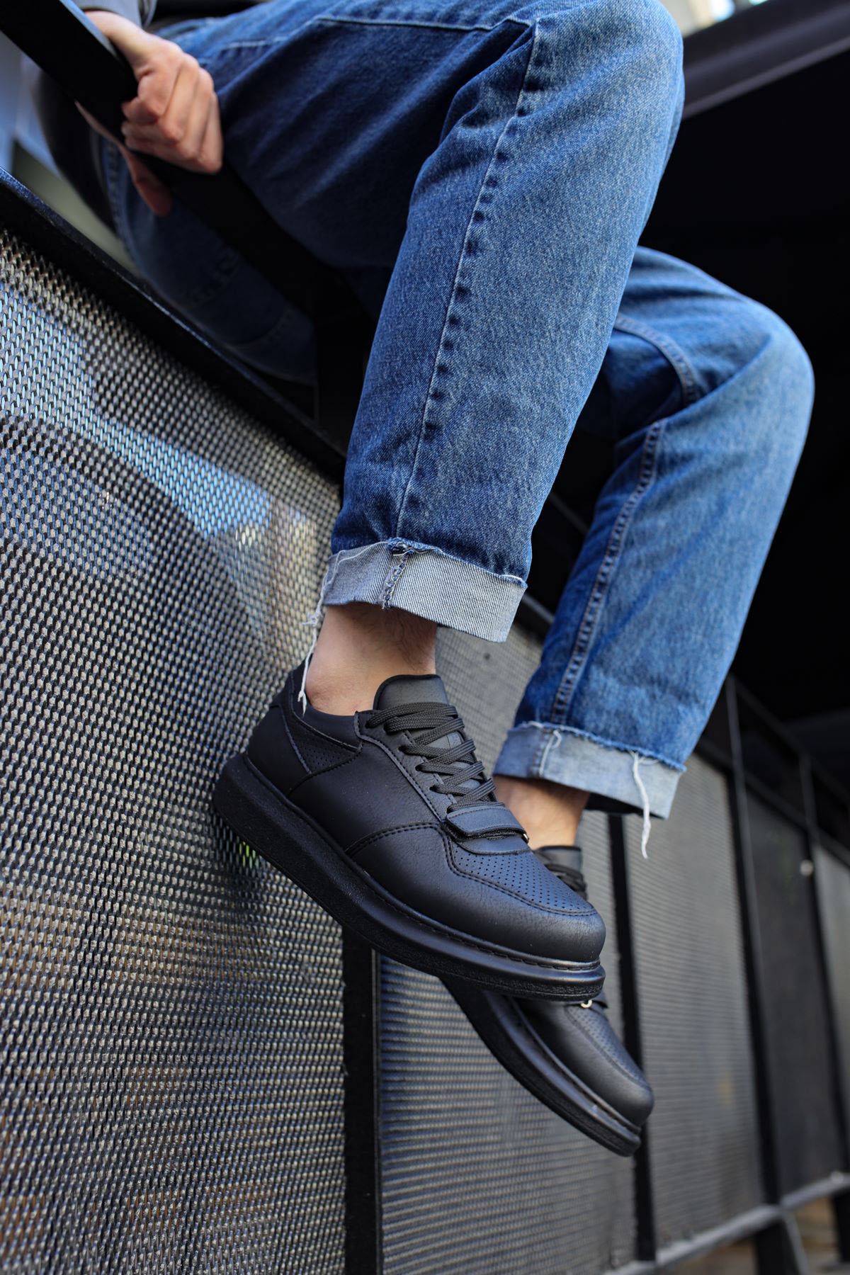 MN073 - CST Flatline Erkek Ayakkabı SIYAH - SIYAH - 39 Resim 3