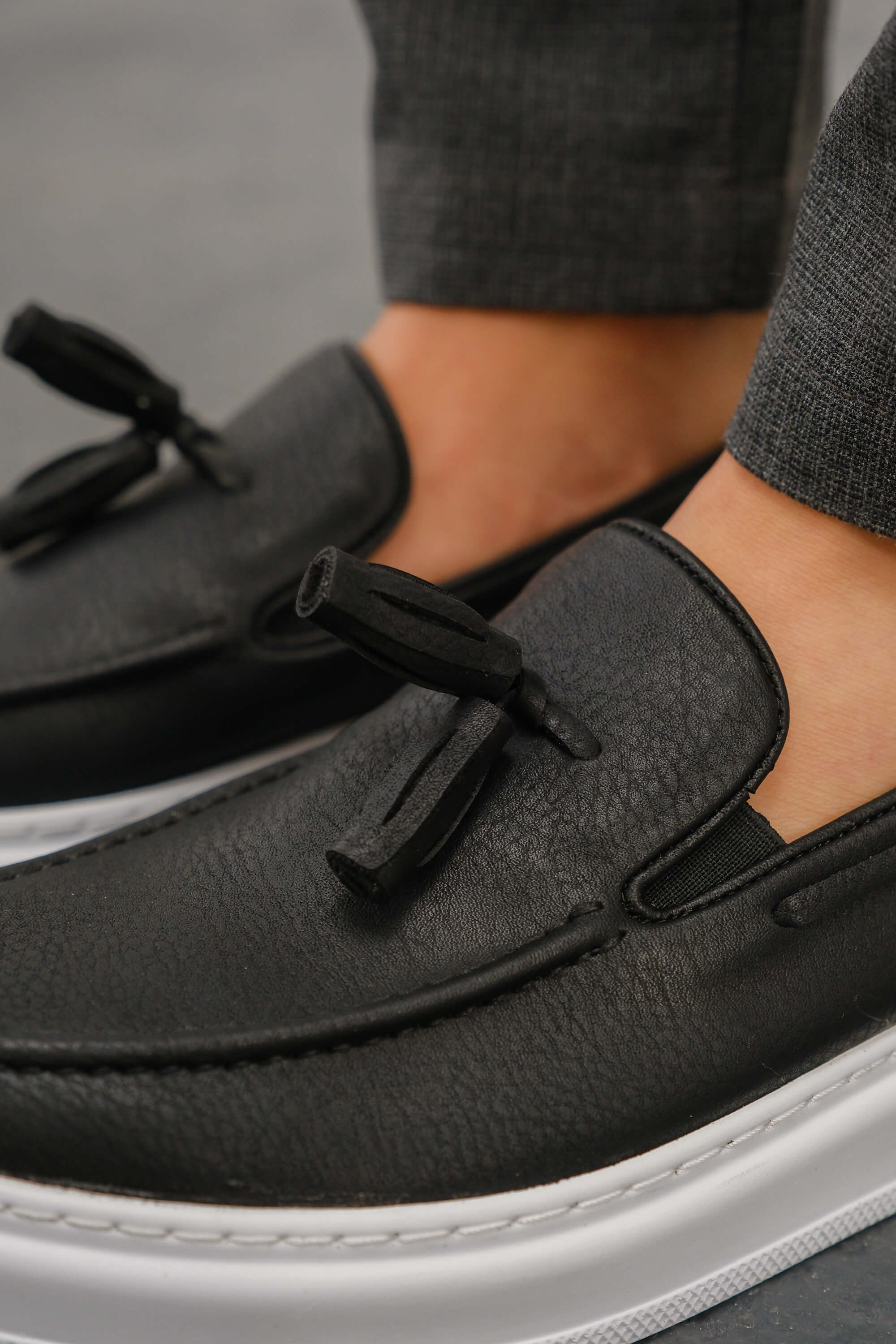 MN127 - CBT Loafer-X Erkek Ayakkabı SIYAH - SIYAH - 40 Resim 4