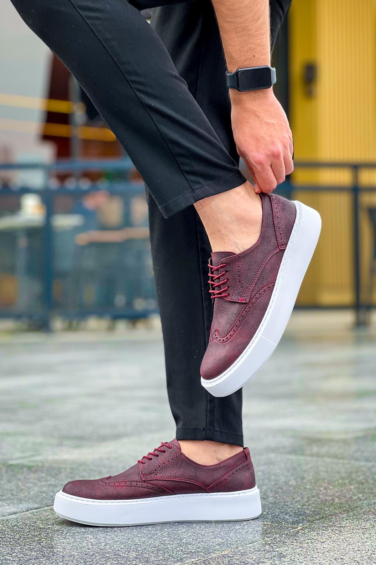 MN149 - CBT Changer Over Erkek Ayakkabı BORDO - BORDO - 39 Resim 5