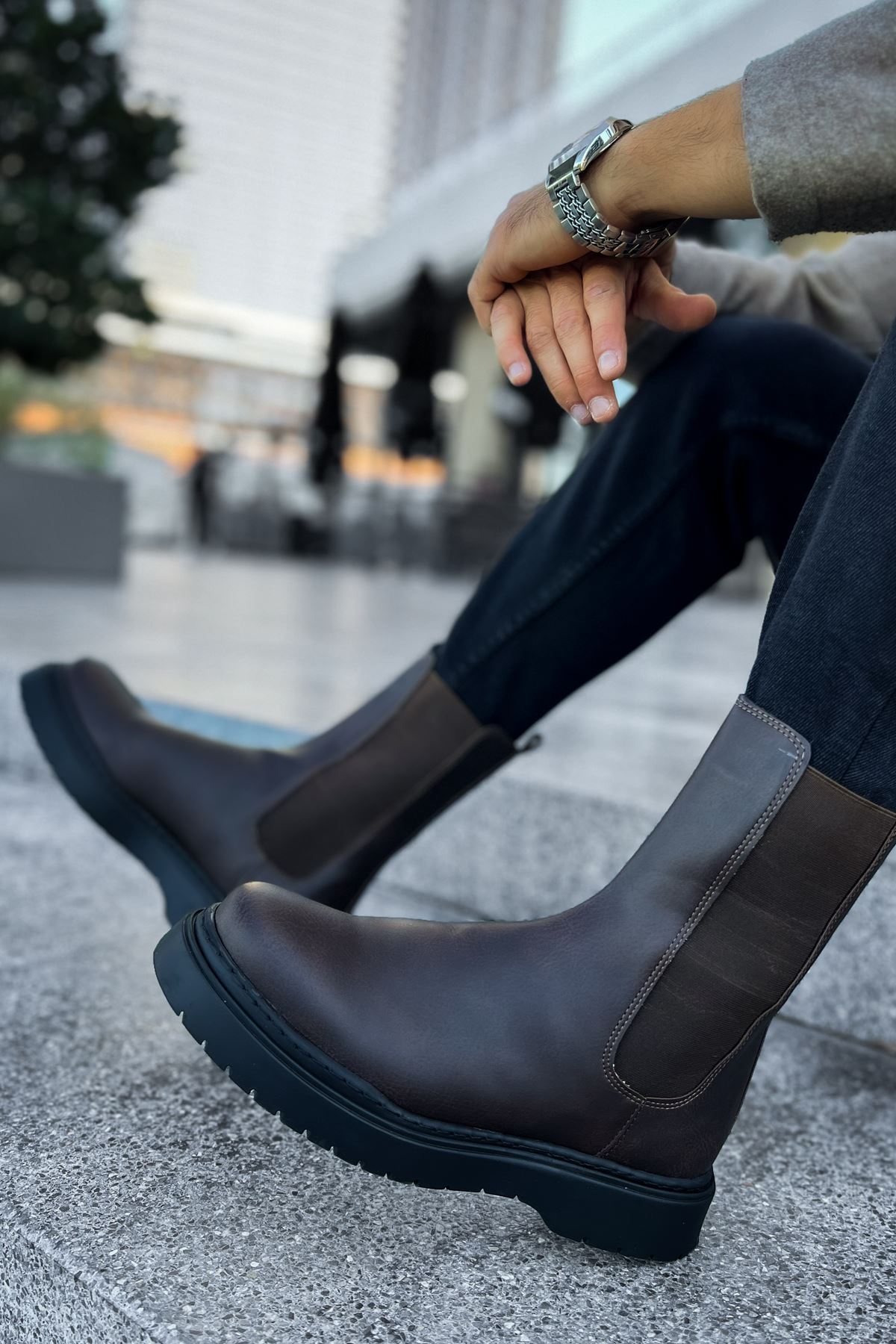 MN223 - CST Alaska Erkek Bot KAHVE - KAHVE - 44 Resim 2